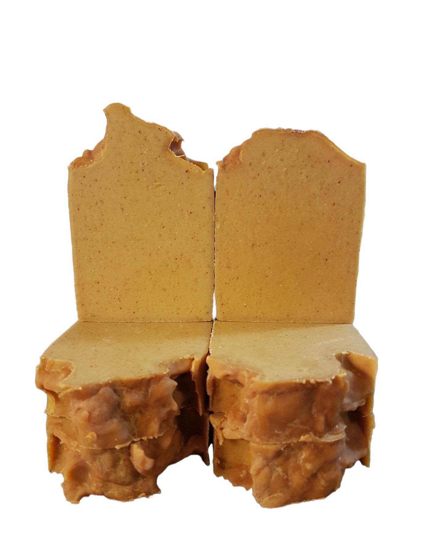 Handmade soap with anti-bacterial neem seed oil, anti-inflammatory turmeric, and hydrating aloe vera juice for a gentle, effective cleanse.