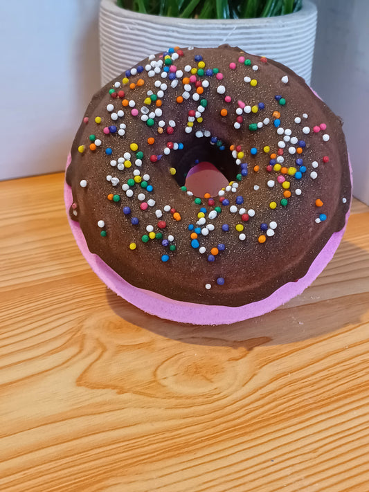 The Devil Made Me Eat It Doughnut Bath Bomb