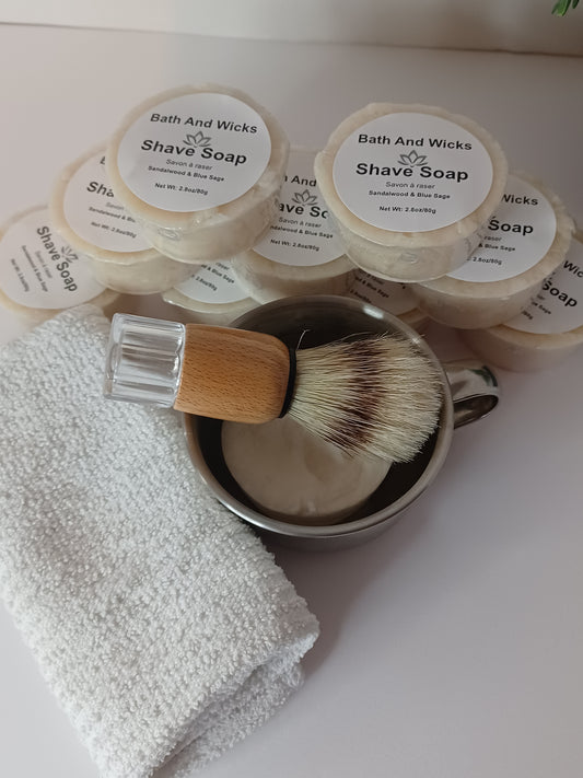 Shave Soap-Sandalwood & Blue Sage